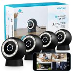 LaView 4MP Security Cameras Outdoor Indoor 4pc,2K Wired for Home with Starlight Color Night Vision,IP65 Spotlight Camera 2.4G,2-Way Audio,AI Human Detection,Works Alexa