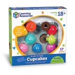 Learning Resources Smart Snacks Shape Sorting Cupcakes,17 Pieces, Ages 18 Months+, Fine Motor, Color & Shape Recognition