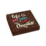 Life is Short Eat Chocolate Gift Box with Sugar Free Assorted Chocolate - made by Diabetic Candy and diabetic friendly