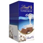 Lindt CLASSIC RECIPE Milk Chocolate Bar, Chocolate Candy for the Holidays, 4.4 oz. (12 Pack)