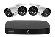 Lorex HD Security Camera System w/ 1TB DVR – 8 Channel Home Security System w/ 4 Analog Metal Bullet Cameras – Smart Motion Detection, Long Range IR Night Vision, Weatherproof Surveillance