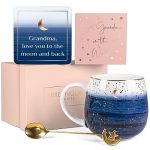 Luxe England Gifts Moon & Stars Birthday Gifts for Grandma - Luxury Best Grandma Gifts Designed in Britain – Unique Mug Gift Box Thoughtful Gifts for Grandma