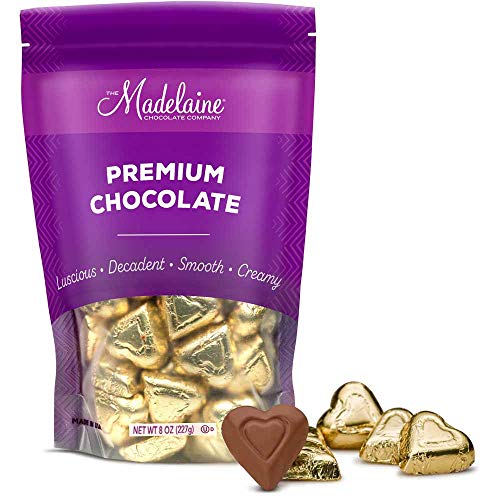 gold chocolate hearts
