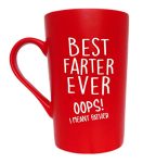 MAUAG Funny Christmas Gifts Dad Coffee Mug for Dad, Fun Dad Mug Gifts from Daughter Son, Red 12 Oz