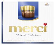 Merci Finest Assortment of European Milk Chocolates 8.8 Ounce Box,20 pieces