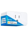 meross Smart Plug Mini, 15A & Reliable Wi-Fi, Support Apple HomeKit, Siri, Alexa, Echo, Google Assistant and Nest Hub, App Control, Timer, No Hub Needed, 2.4G WiFi Only, 1 Pack