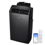 Midea Duo 12,000 BTU (10,000 BTU SACC) High Efficiency Inverter, Ultra Quiet Portable Air Conditioner, Cools up to 450 Sq. Ft., Works with Alexa/Google Assistant, Includes Remote Control & Window Kit