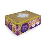 Pasticceria Matilde Vicenzi Happy Diwali Cookie Assortment Gift Tin, Variety of Butter Flaky Pastries, Chocolate & Vanilla Creme Filled Gourmet Cookies, Bakery Snacks Made in Italy, 360gr/12.70oz