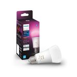 Philips Hue Smart 60W A19 LED Bulb - White and Color Ambiance Color-Changing Light - 1 Pack - 800LM - E26 - Indoor - Control with Hue App - Works with Alexa, Google Assistant and Apple Homekit