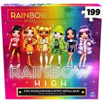 Rainbow High, Foil Jigsaw Puzzle 199-Piece Reflective Abstract Metallic Effect Featuring The Fashionable Dolls, for Kids Ages 8 and up