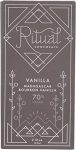 Ritual Dark Chocolate Bar, Vanilla Blend 70% Cacao, Notes of Vanilla & Floral, 2.12 oz