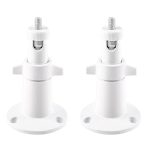 Security Camera Universal Mounting Bracket,Adjustable Indoor/Outdoor Security Wall Metal Bracket, Compatible with Arlo Pro/Pro 2/Pro 3/Pro 4/Ultra/Ultra 2, & with Ring Stick Up Cam Battery (2 Pack)