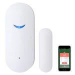 SEHOMY 4 Pack Smart Door Sensor Alarms, WiFi Window Sensor Detector Real-time Alarm Compatible with Alexa Google Assistant, Wireless Home Security Door Open Contact Sensor for Bussiness Burglar Alert