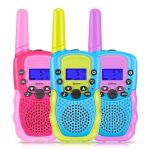 Selieve Walkie Talkies for Kids 3 Pack, Toys for 3-12 Year Old Boys or Girls, 3 KM Range Indoor Outdoor Activity Stem Toys, Gifts for 5-8 Year Old Boys and Girls