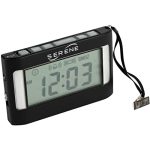 Serene Innovations Loud Alarm Clock for Heavy Sleepers Adults & Deaf: Vibrating Alarm Clock with Bed Shaker & Shock, Portable Flash & Multi-Mode Travel Companion - Portable Small Clock