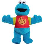 SESAME STREET Sing-Along Cookie Monster 13-inch Plushie Stuffed Animal, Recycled Filling, Blue, Officially Licensed Kids Toys for Ages 18 Month by Just Play