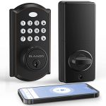 Smart Lock, Keyless Entry Door Lock with Bluetooth, Electronic Deadbolt with Keypads Easy to Install, 50 User Codes, Security Waterproof Smart Locks for Front Door, Home Use, Apartment