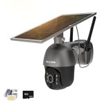 SOLIOM S600 3G/4G LTE Outdoor Solar Powered Cellular Security Camera Wireless,Pan Tilt 360°View Spotlight,1080p Night Vision,2 Way Talk,PIR Motion Sensor,No WiFi,US Version