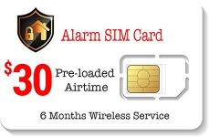 SpeedTalk Mobile $30 Alarm SIM Card for 5G 4G GSM Home Business Security Alarm System | Talk Text Data | 3 in 1 Standard Micro Nano Simcard Kit | 6 Months Service Plan