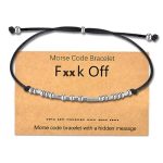 Tarsus White Elephant Gifts Best Good White Elephant Gifts For Adult Funny Under 10 20 25 Morse Code Bracelets Gag Gifts For Adults Women