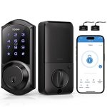 TEEHO TE006 Smart Lock - Keyless Entry Door Lock with Keypads - Electronic Deadbolt - Easy Installation - IP54 Waterproof - Auto Lock - Matte Black