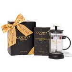 Thoughtfully Godiva Coffee Gift Set, Includes French Press Coffee Maker and Godiva Chocolate Truffle Coffee, Premium Gift Set in Beautiful Gift Box Packaging