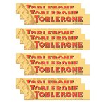 Toblerone Swiss Milk Chocolate Candy Bar with Honey and Almond Nougat, 3.52 oz Bar (Pack of 12)