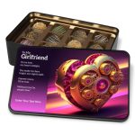 To My Girlfriend Luxury Handmade Chocolate Truffles In Personalized Keepsake Tin - Gifts For Girlfriend - Gifts For Her - Chocolates - With Personalized Text