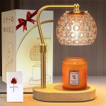 Trtyldt Gifts for Women, Candle Warmer Lamp with Timer & Dimmer, Candle Warmer Lamp Height Adjustable for Jar Scented Candles with 2 Bulbs for Home Decor, Birthday Christmas Gifts for Women