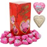 Valentine's Milk Chocolate Cookies & Cream Hearts, Creamy Chocolaty Hearts, Holiday Treats, Individually Wrapped Foils, Kosher Certified Dairy (40 Count, 1 Pound)