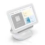 Wasserstein Adjustable Stand for Google Nest Hub (2nd Gen) - Made for Google (Chalk)