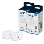 WiZ Smart Plug - Pack of 2 - Type B - Connects to Your Existing 2.4Ghz Wi-Fi - Control with Wiz Connected App - Works with Google Home, Alexa and Siri Shortcuts - No Hub Required
