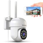 Wonlider 5G Security Camera Outdoor,3MP Home Surveillance WiFi Camera,2.4G/5GHz Dual Bands Pan Tilt,Color Night Vision Sound/Light Alarm,Motion Detection,Auto Tracking Two-Way Talk