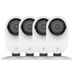 YI 4pc Security Home Camera, 1080p 2.4G WiFi Smart Indoor IP Cam with Night Vision, 2-Way Audio, AI Human Detection, Phone App, Pet Cat Dog Cam - Works with Alexa and Google