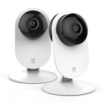 YI Pro 2K Indoor Security Cameras: Pet Cameras, WiFi Home Security System for Baby/Elder/Nanny with Night Vision, Siren, 24/7 SD Card Storage, Phone APP Works with Alexa and Google Assistant 2Packs