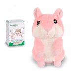 SANJOIN Toys for Ages 2-4 Talking Hamster Repeats What You Say, Interactive Birthday Gift, Kids Toys for Boys Girls Gifts for 1.5+ Year Old Baby, Child (Pink)