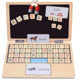 wooden laptop toy