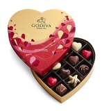 godiva heart chocolate box