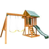 swing and slide playset